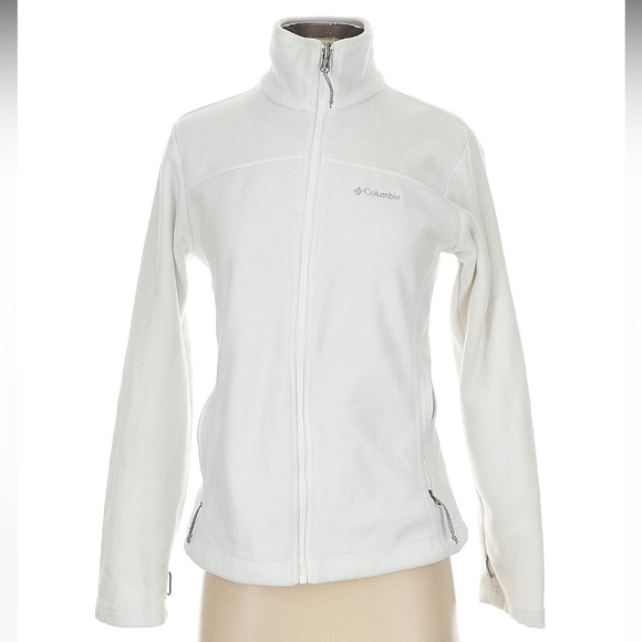 Columbia Tops - Columbia Benton Springs Full Zip Fleece in Winter White